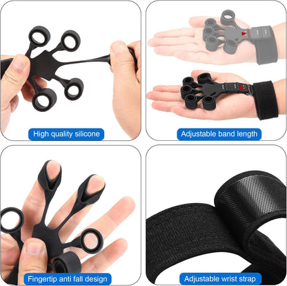 Grip Strength Trainer - Double-Sided Finger Exerciser and Hand Strengthener for Hand Therapy, Rock Climbing - Relieve Pain for Arthritis, Carpal Tunnel
