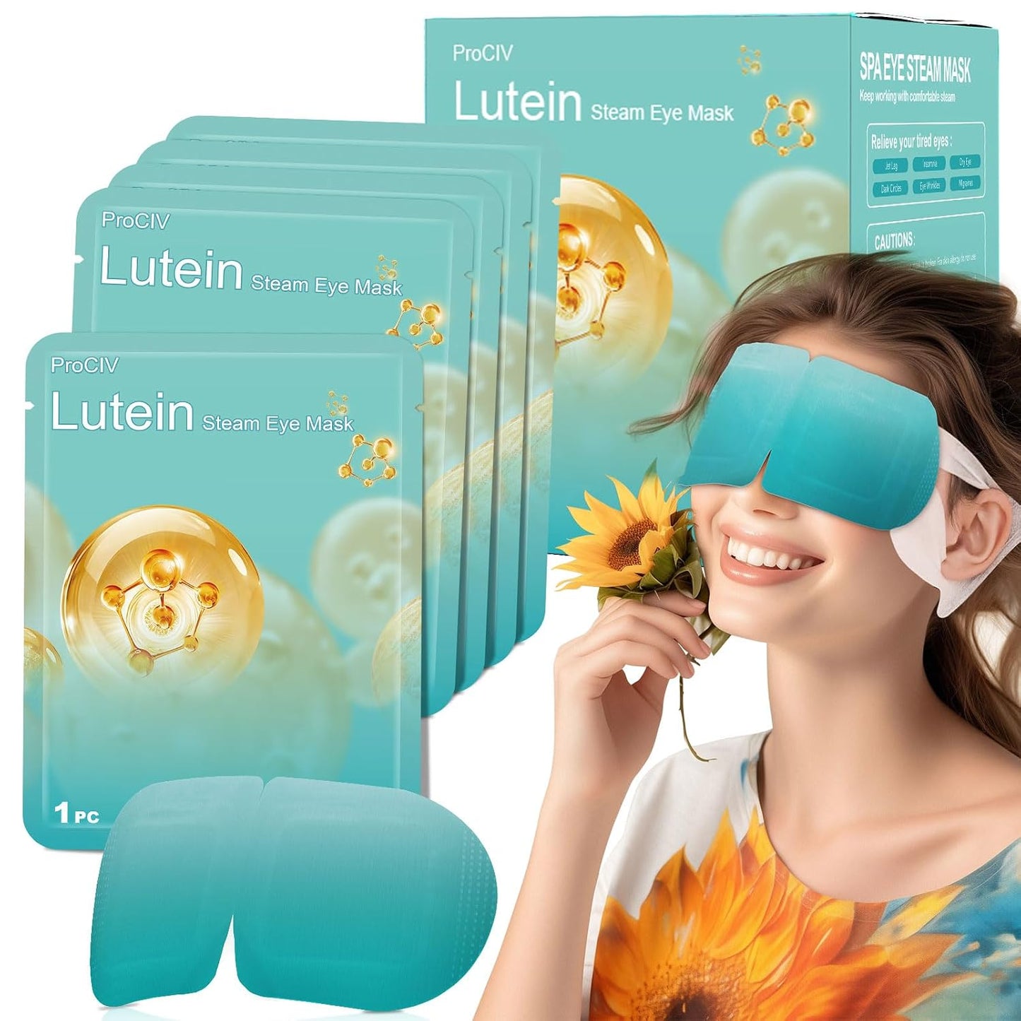 16 Packs Steam Eye Mask,Warm Eye Compress for Dry Eyes Sleep Mask,Hot Auto Heated Eye Masks Relaxing Items for Women Moist Heat for Eyes Soothing Eye Fatigue,Disposable EyeMask for SPA Essentials