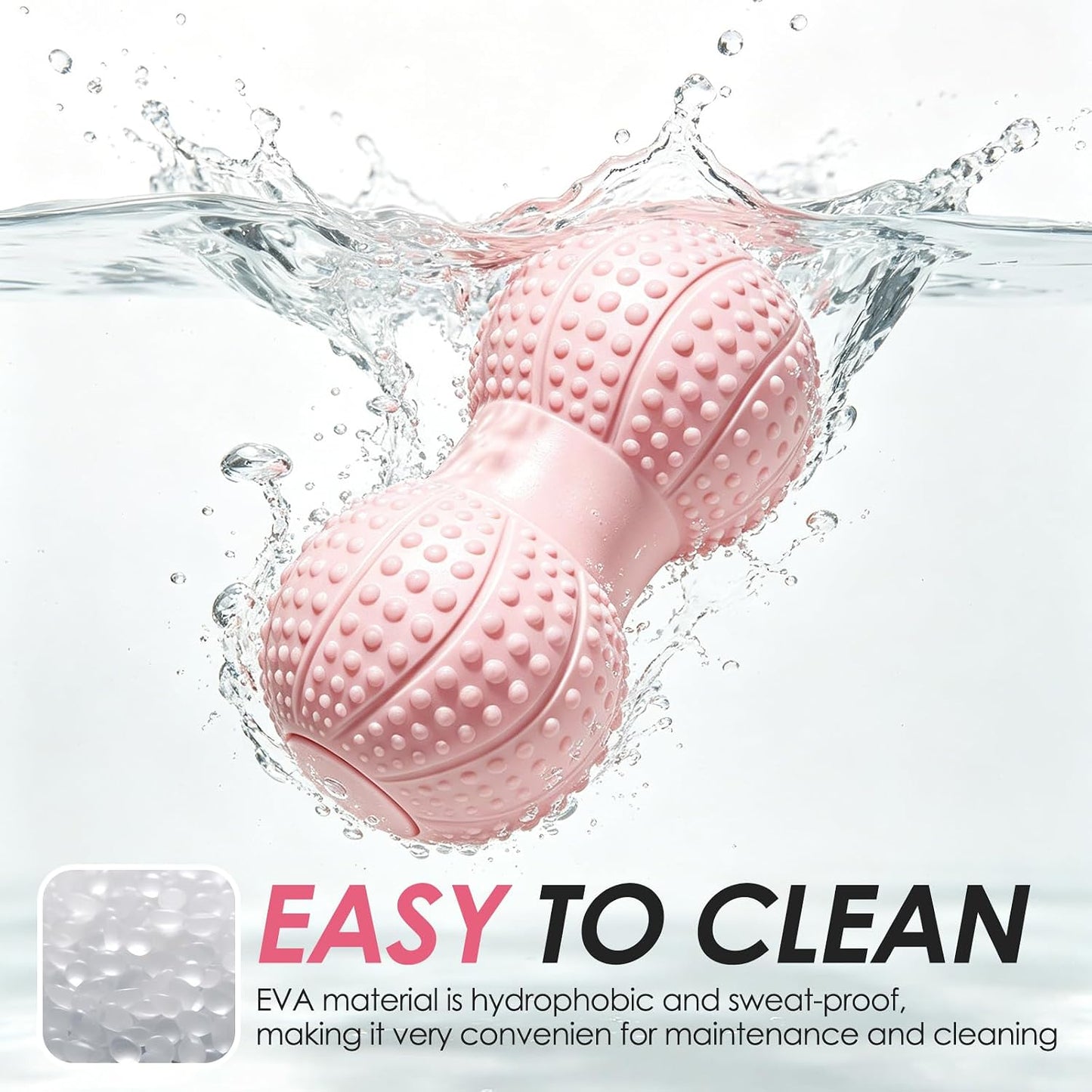 Hard Peanut Massage Ball - Dual Lacrosse Ball for Myofascial Release,Yoga & Deep Tissue Massage,Plantar Fasciitis and Acupoint Pressure Relief - Muscle Relaxer