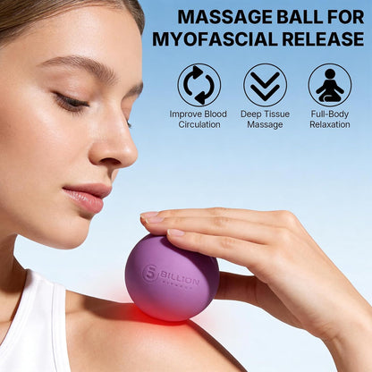 Massage Lacrosse Balls for Myofascial Release, Peanut Massage Ball, Mobility Ball for Physical Therapy - Deep Tissue Massage Tool for Trigger Point Therapy, Muscle Relaxer,Yoga Therapy