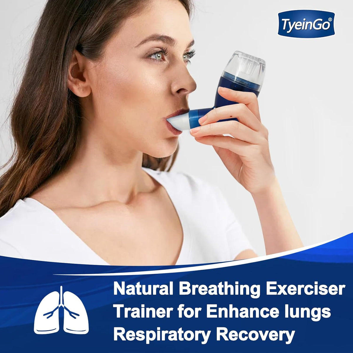 Flutter Valve Device for Lungs, Breathing Exercise Devicefor Lungs, Adjustable Resistance for Natural Mucus Removal, Portable Lung Exerciser Device | Breathing Trainer