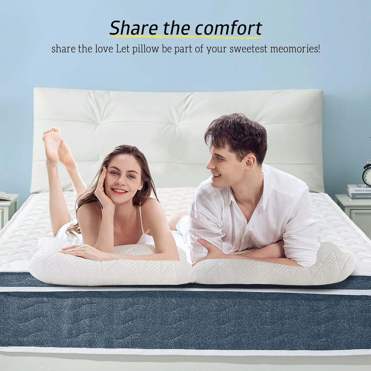 BETU Cooling Pillow Queen Size, Shredded Memory Foam Cool Pillow for Hot Sleepers, Adjustable Firm Soft Support Bed Pillows Perfect for Back Neck Pain and Side Sleeping with Pillow Case Cover, White
