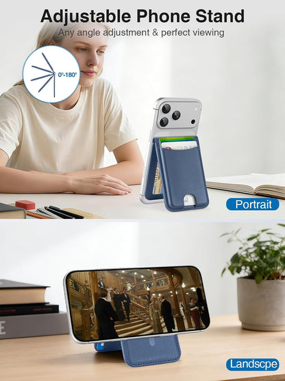 TopMade for MagSafe Wallet Works with Find My, Strongest Magnetic Wallet