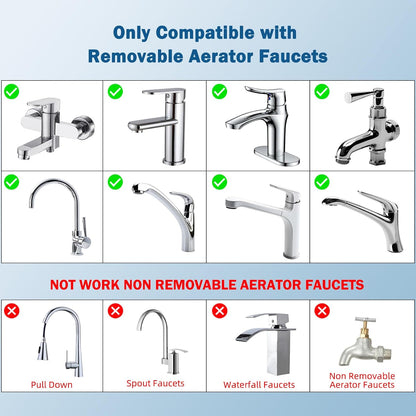 Hibbent NSF/ANSI/CAN 61 & cUPC Certified Faucet Aerator, Chrome