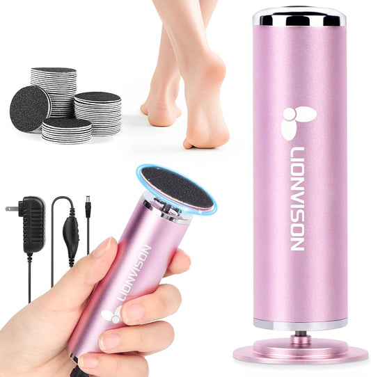 LIONVISON Electric Foot Callus Remover: Adjustable Speed Foot File