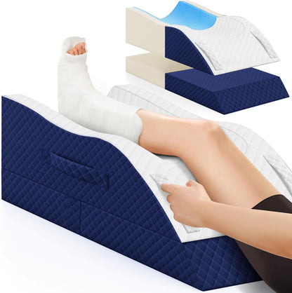 TranquilRelax Leg Elevation Pillows for After Surgery, Wedge Pillow, Grey