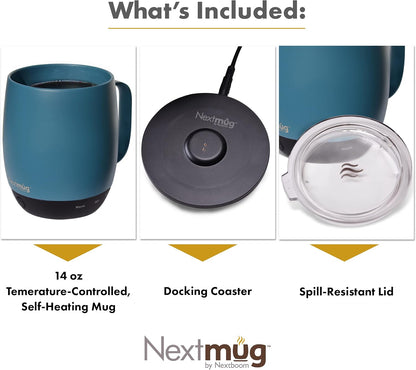 Nextmug - Temperature-Controlled, Self-Heating Coffee Mug