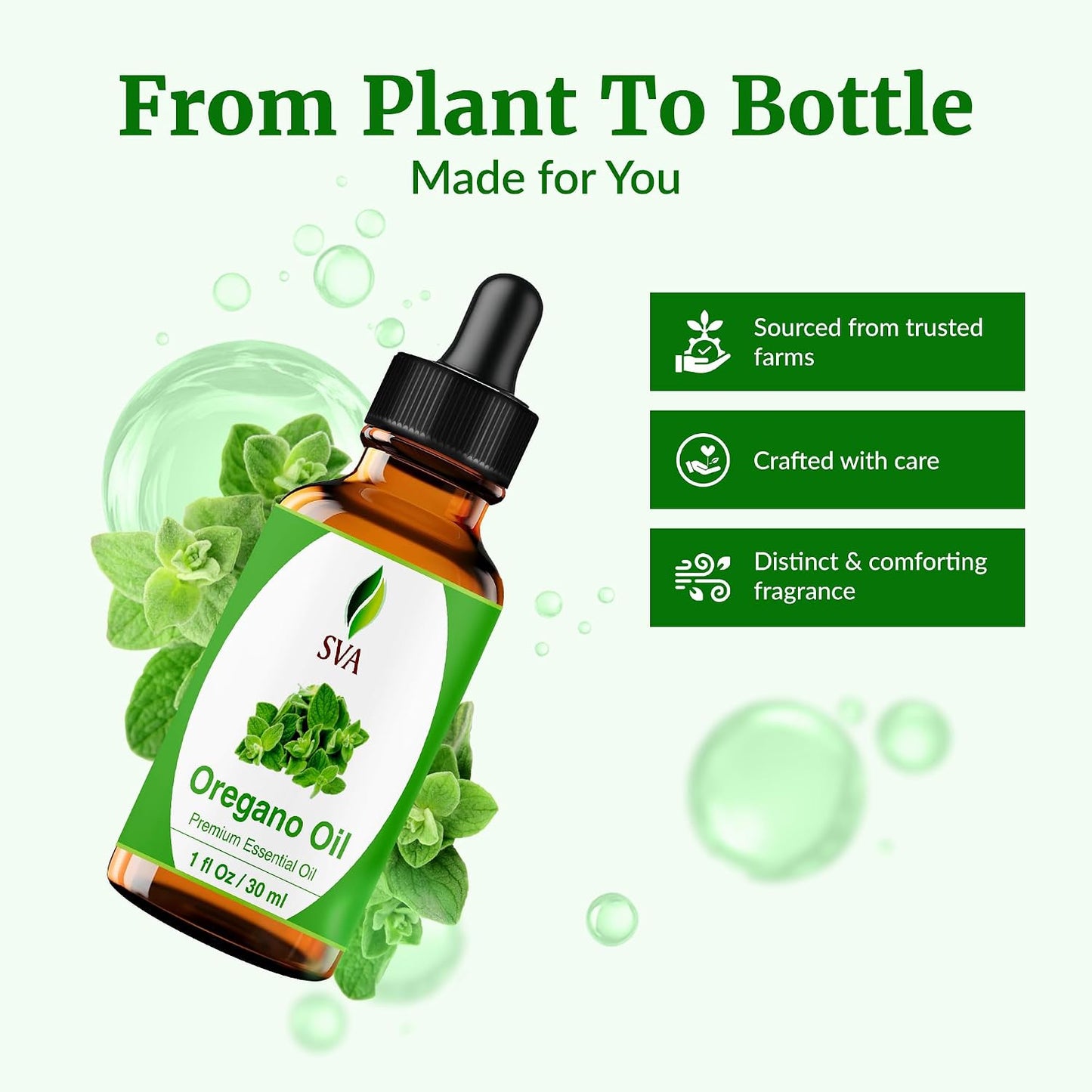 SVA Lavender Essential Oil 4 Fl Oz – for Diffuser, Skin & Hair Care – Ideal for Massage & DIY Blends – with Dropper