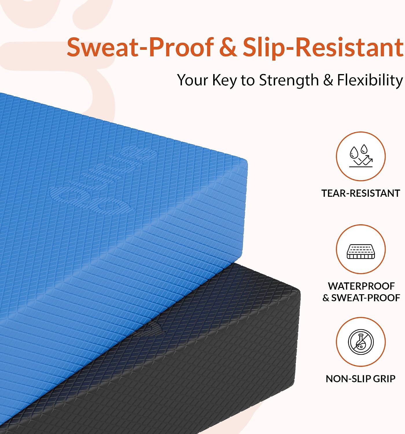 Gurus Balance Pad – High-Density Foam Balance Pad Physical Therapy for Stability & Strength, Exercise Foam Pad for Balancing, Non-Slip Lightweight Trainer for Home Gym & Rehab (Blue)