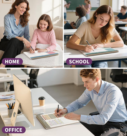 104 Pgs Weekly To Do List Notepad, 52 Duplex-Printed Undated Sheets 100 GSM（8.5"×11") Weekly Desk Planner For Work Home School Office Desk Accessories Supplies & Goal Setting Tasks - Green