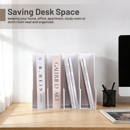CiWiVOKi Vertical File Holder, PET Desk Organizer, Black