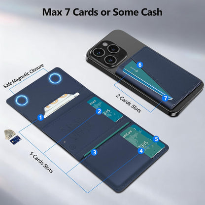 for Magsafe Wallet Work with Apple Find My, Strongest Magnetic Phone Wallet