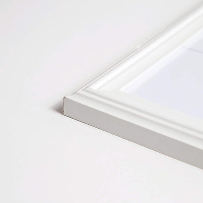 U Brands Magnetic Dry Erase Calendar White Board, 30" x 20", White Wood Style Frame, Includes Magnets