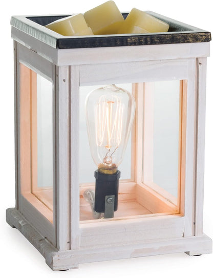 Candle Warmers ETC. Vintage Bulb Illumination Fragrance Warmer- Light-Up Warmer for Warming Scented Candle Wax Melts and Tarts to Freshen Room, Apothecary