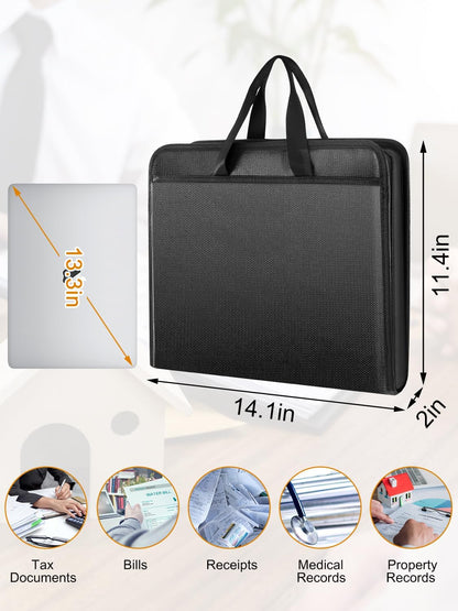 onvvippiv Important Document Organizer Folio Accordion File Organizer