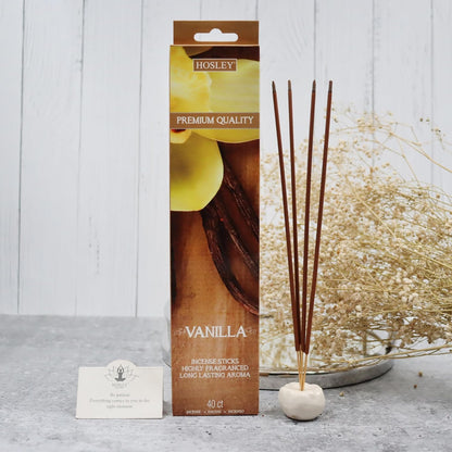 Hosley 320 Assorted Incense Sticks with Holder Eucalyptus, Fresh Bamboo, Lavender, Myrrh, Lavender Chamomile, Vanilla, Citrus, Dragon Blood Idea for Home, Wedding, Spa, Meditation & Aromatherapy