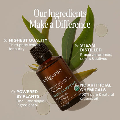 Cliganic Organic Lavender Essential Oil for Diffuser, 100% Pure, 0.33 Fl Oz