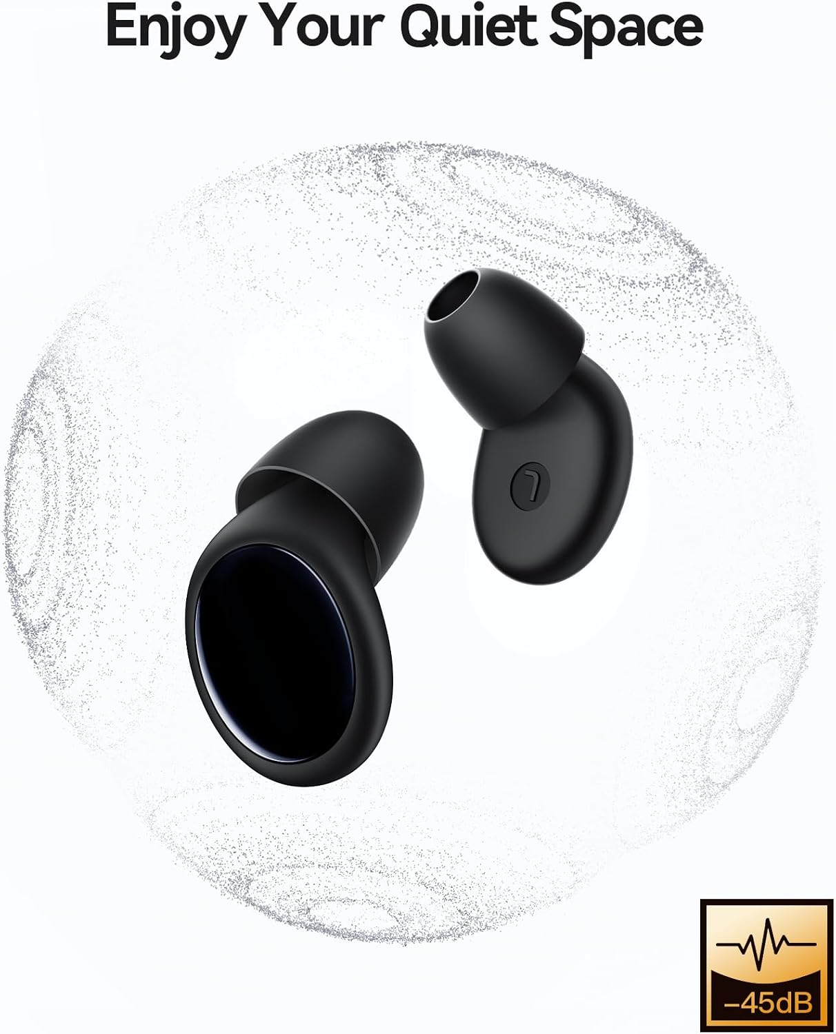 45dB Ear Plugs for Sleeping Noise Cancelling Ear Plugs for Noise Reduction & Snoring, Concerts, Earplugs for Sleep,Sider Sleepers Airplane, Silicone Earplugs Reusable