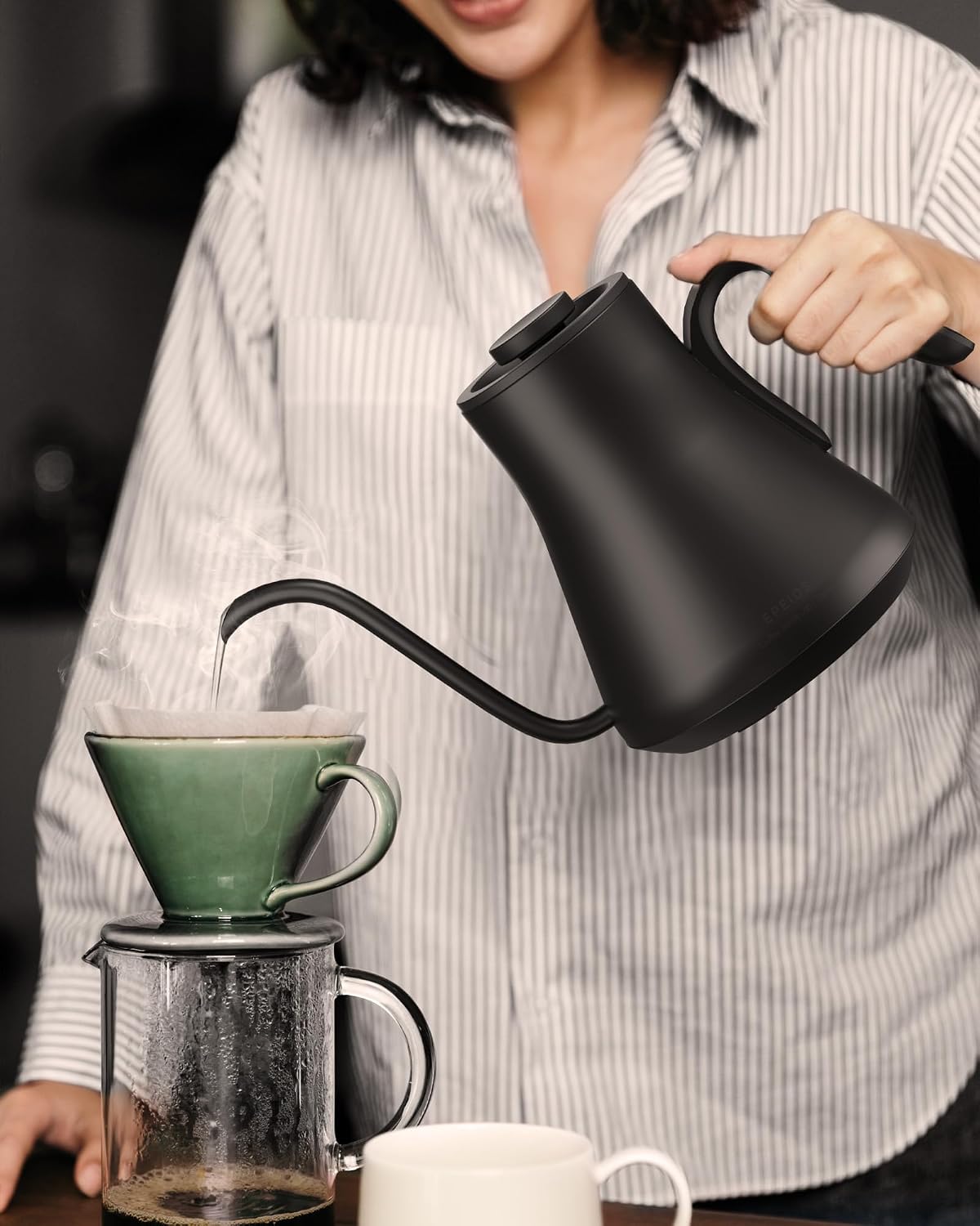 INTASTING Gooseneck Electric Kettle with ±1℉ Temperature Control 0.9 Liter