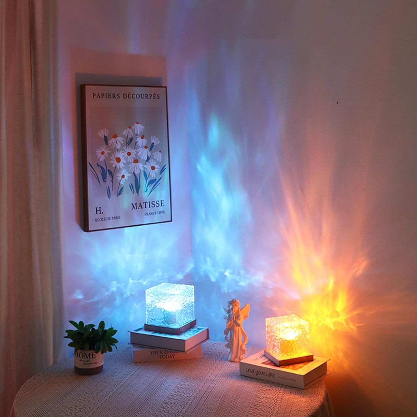 Ocean Wave Projector Light, Water Ripple Mood Lighting Ambient Room Decor