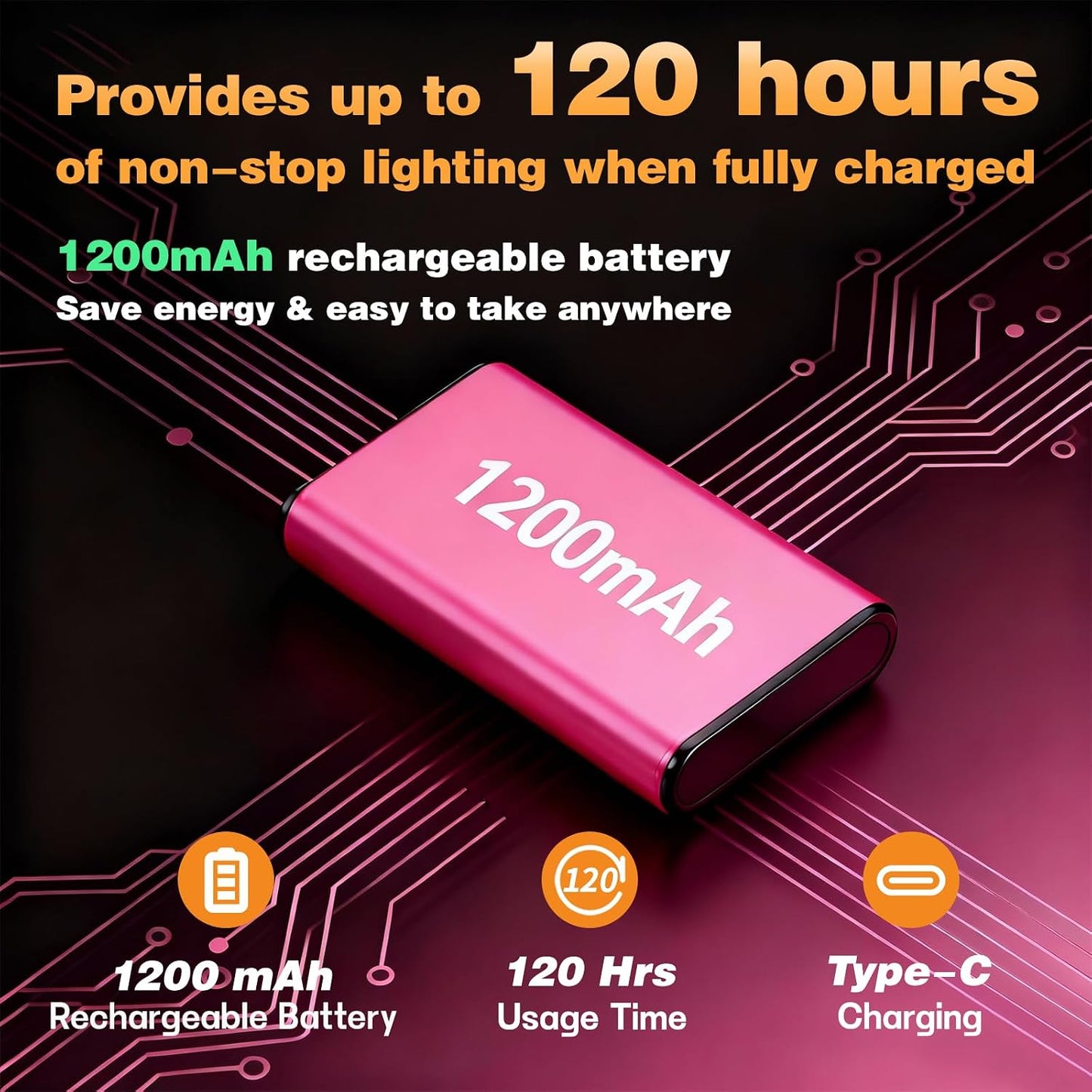 VAVOFO Rechargeable Book Light Rotatable：24 LEDs Reading Light, 3-Color & 9-Brightness Book Lamp, Eye Cared 120Hrs Runtime Lightweight Clip on Led Light for Book Lovers (Royal Blue)