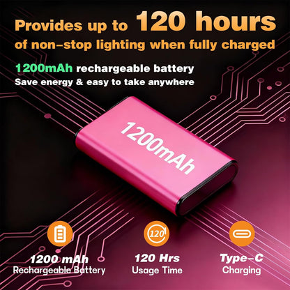 VAVOFO 24 LEDs Rotatable Book Light, Rechargeable Clip Reading Lamp