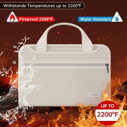 Tamfile Fireproof Accordion File Organizer, Expanding File Folder
