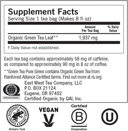 Yogi Tea, Green Tea Pure Green, 16 Count