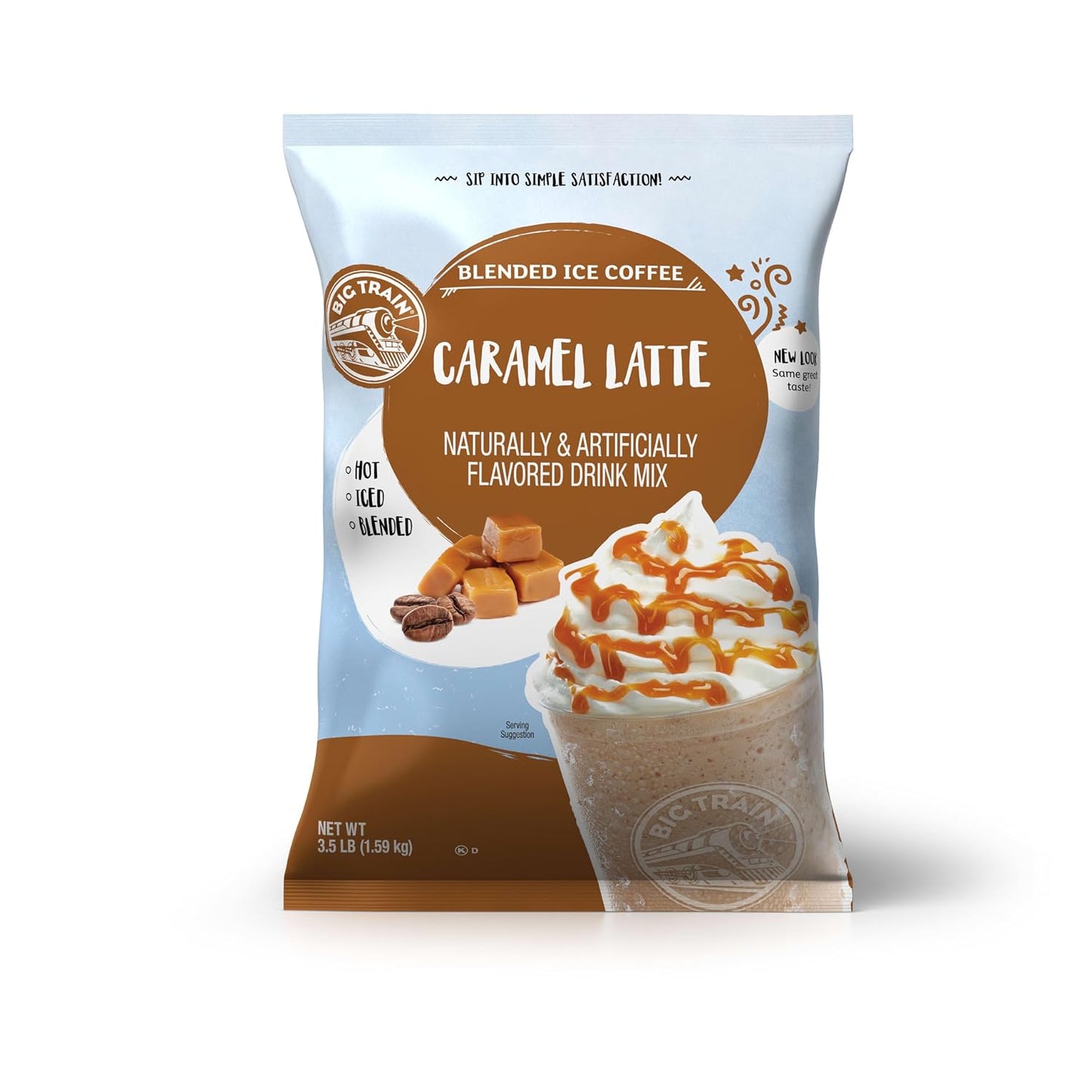 Big Train Vanilla Bean Blended Crème Beverage Mix, 3.5 Pound (Pack of 1) - Colors B