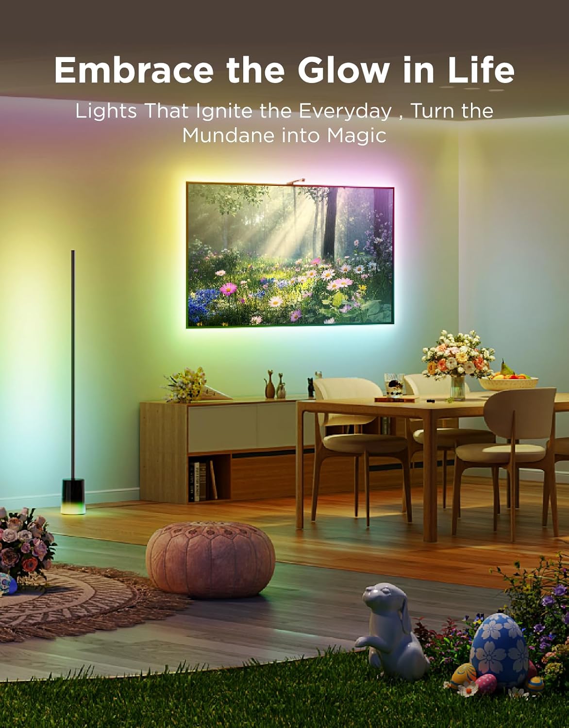 Govee Floor Lamp 2, RGBIC Smart Floor Lamp for Living Room, Bedroom
