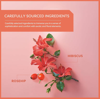 Wissotzky Rosehip & Hibiscus Herbal Tea, 20 Tea Bags | Exotic Blend | Caffeine Free Tea | Immune Boost
