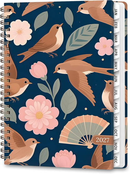 Planner 2026-2027, Weekly and Monthly Calendar Planner, JUL 2026 - JUN 2027 - Colors B