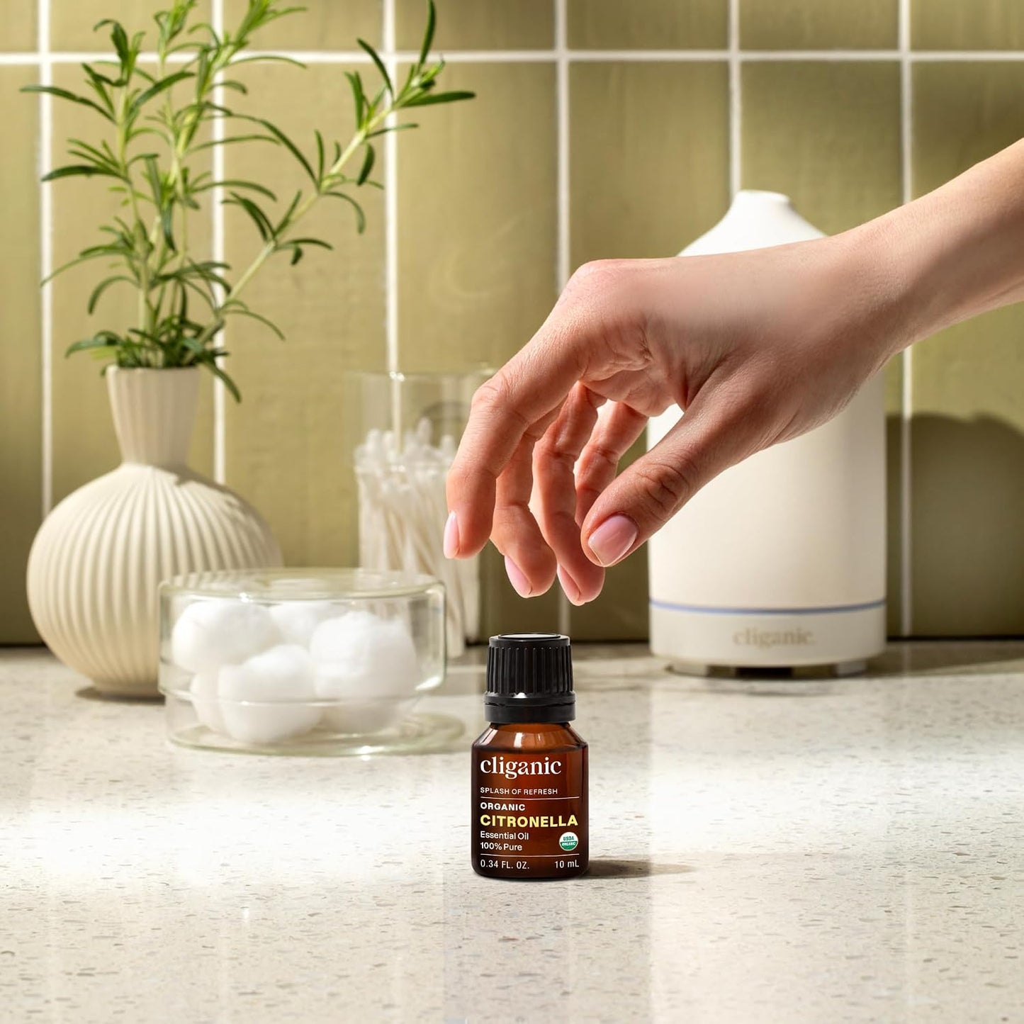 Cliganic Organic Lavender Essential Oil - 100% Pure Natural Undiluted, for Aromatherapy Diffuser | Non-GMO Verified - Colors A