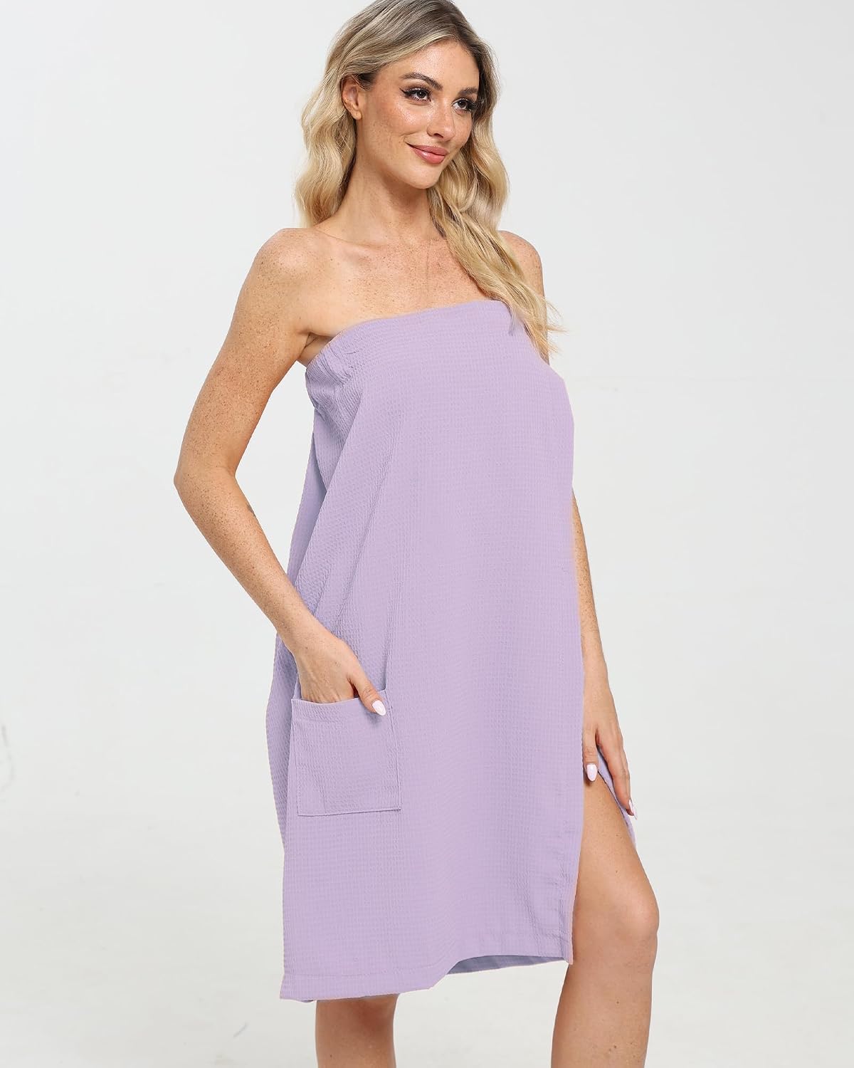 Xeoxarel Bath Towel Robe for Women, Lightweight Soft Towel Wraps, Comfortable Bathrobe, Perfect for Spa, Sauna, and Pool