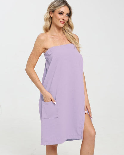 Xeoxarel Bath Towel Robe for Women, Lightweight Soft Towel Wraps, Comfortable Bathrobe, Perfect for Spa, Sauna, and Pool