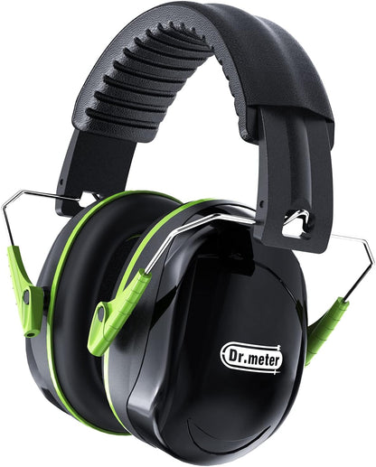 Dr.meter Ear Protection Ear Muffs, Noise Cancelling Headphones for Adults Kids 31dB Earmuffs for Noise Reduction, Hearing Protection for Shooting Gun Range, Mowing, Monster Jam, Sensory, Fireworks