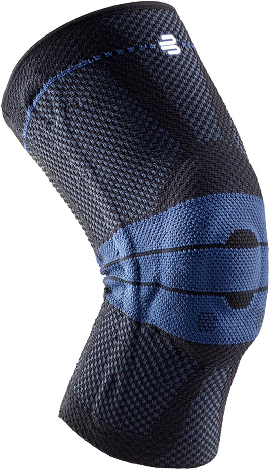 Bauerfeind - GenuTrain - Knee Brace - Targeted Support for Pain Relief and Stabilization of The Knee, Provides Relief of Weak, Swollen, and Injured Knees- Size 5 - Color Titanium