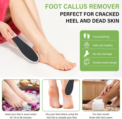 10 Pack Foot File,Foot Callus Remover Professional Sandpaper Pedicure Tools, Double Side Foot Scrubber, Sander for Dead Skin Foot Rasp Pedicure for Women Mother Manicure Beauty Shop Spa