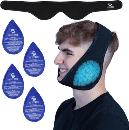 Fittest Pro Knee Ice Pack Wrap for Pain Relief, Reusable Hot and Cold Therapy Wrap for Swelling, Recovery, and Therapy for Arthritis, Meniscus Tear and ACL