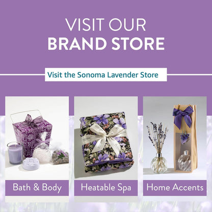 Sonoma Lavender Spa Heat Wrap for Neck, Shoulders and Lower Back, Microwaveable Lavender Aromatherapy Heating Pad, Removable and Washable Covers, Stress and Pain Relief (9" x 26", Arctic Circle)