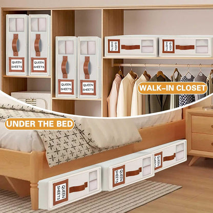 GhvyenntteS Bed Sheet Organizers and Storage, Closet Organizer