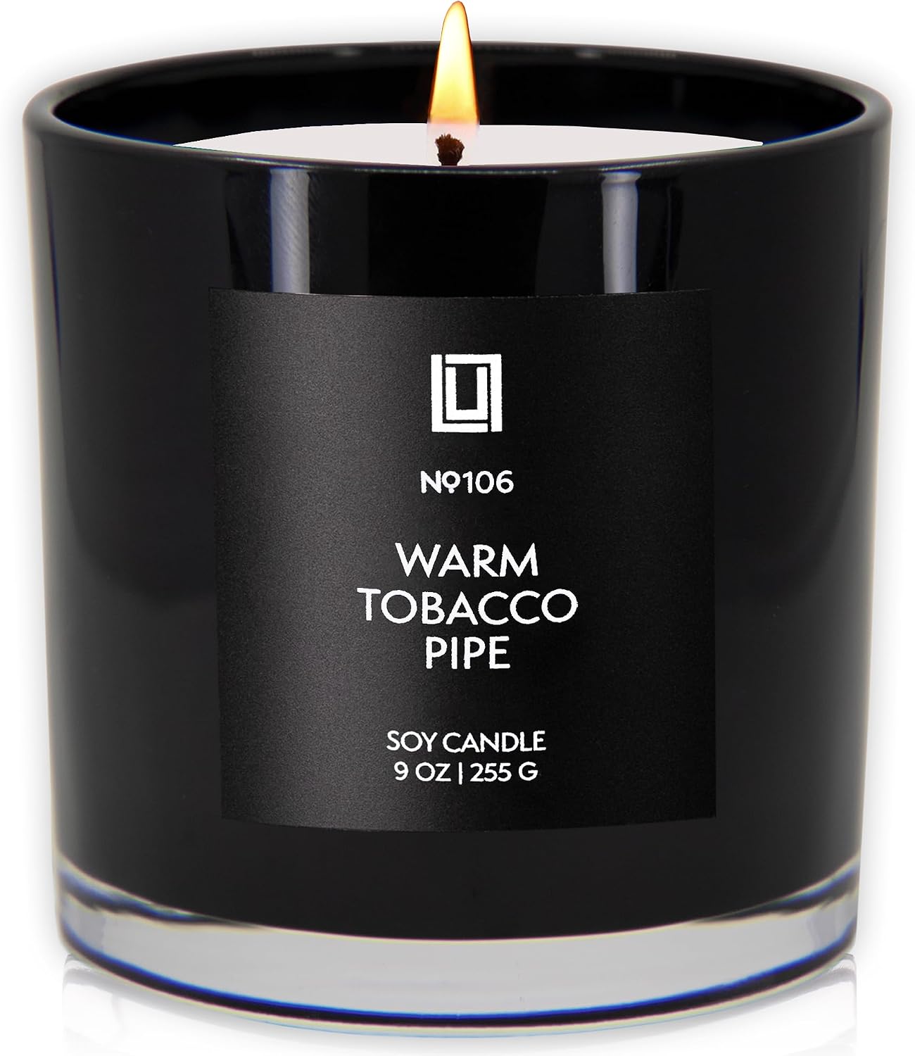 Lulu Candles | Jasmine, Oud & Sandalwood | Luxury Scented Soy Jar Candle | Hand Poured in The USA | Highly Scented & Long Lasting (9 Oz.)