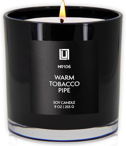 Lulu Candles | Jasmine, Oud & Sandalwood | Luxury Scented Soy Jar Candle | Hand Poured in The USA | Highly Scented & Long Lasting (9 Oz.)