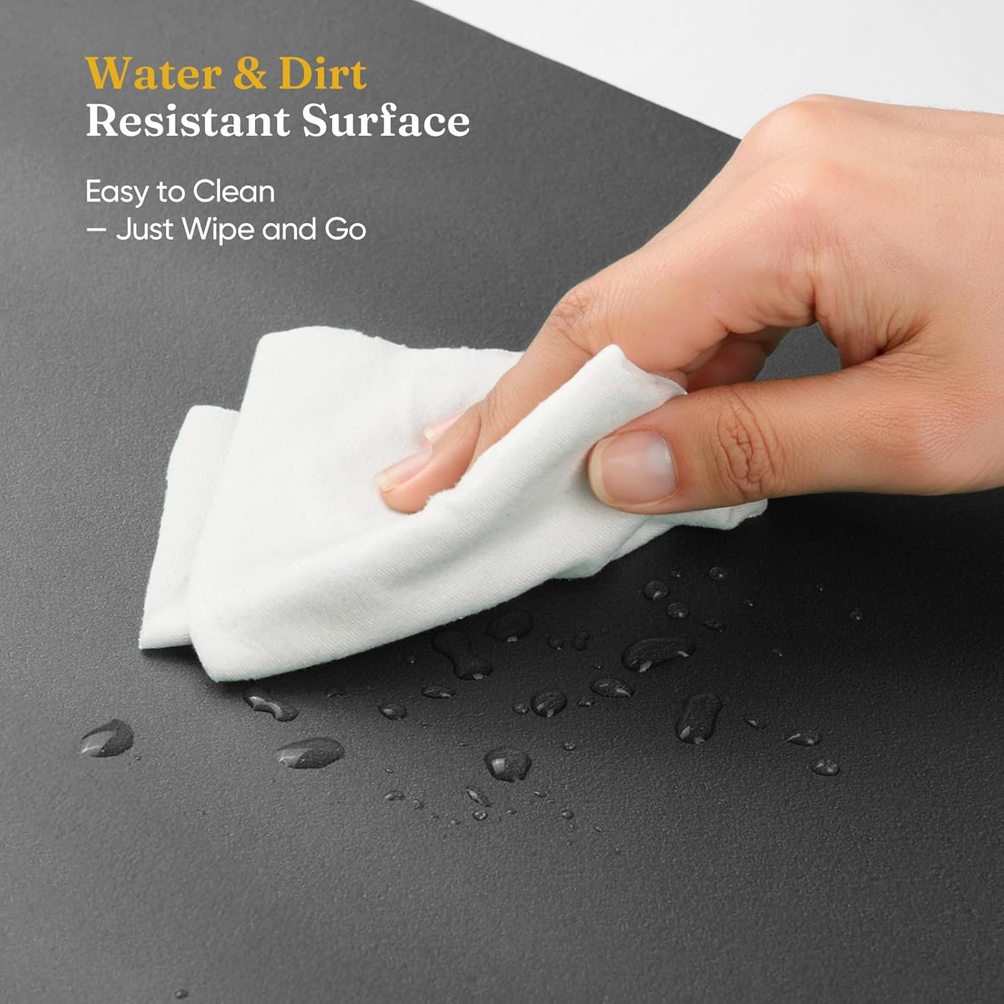 Grenebo 2-Pack 1.6" Extra Thick NBR Foam Garden Kneeling Pads, Ultra Soft Cushion Kneeling Pads for Gardening, Gardening Kneeling Pad for Baby Bathing, Work, Exercise, 17.3×11×1.6 in, Black