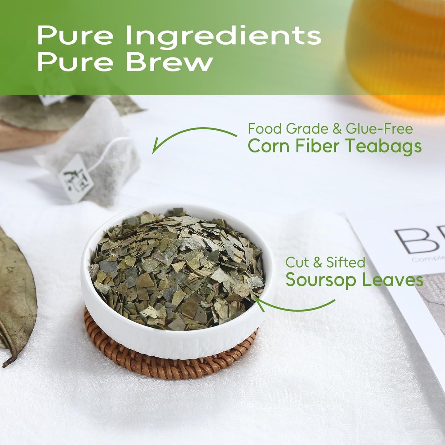 FullChea - Hibiscus Tea Bags, 50 Teabags, 2g/bag - Premium Hibiscus Flower Tea Bag - Cultivated From Nigeria - Non-GMO - Caffeine-free - Rich in Antioxidants & Support Digestion
