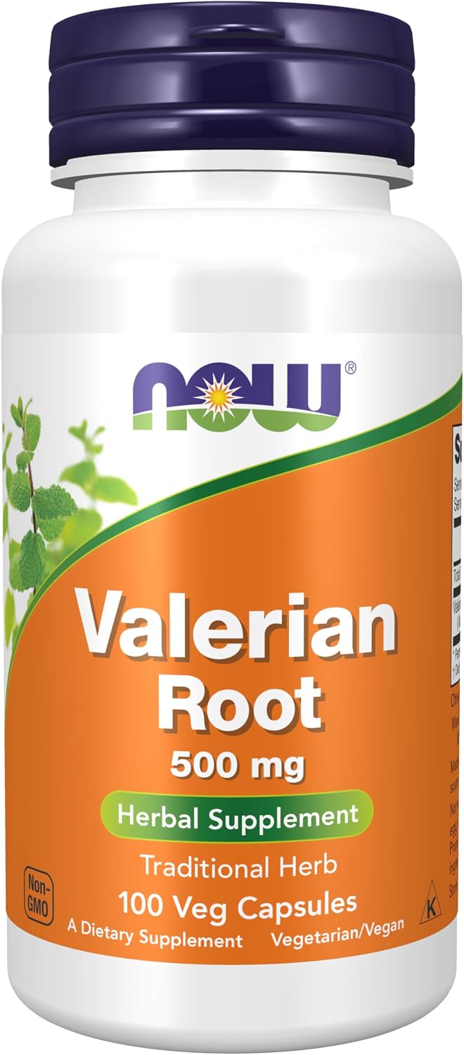 NOW Supplements, Valerian Root (Valeriana officinalis) 500 mg, 100 Veg Caps