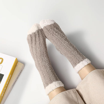 Premillow Womens Fuzzy Socks Fluffy Socks Women Winter Cozy Sock Warm Slipper Home Sleeping Sock for Women