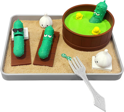 Dumpster Fire Zen Garden for Desk, Funny Coworkers Office Accessory Gifts