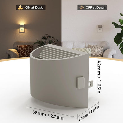 DORESshop LED Night Light[2 Pack], Night Lights Plug into Wall, 3 Level Brightness Adjustable Plug in Night Light, Dusk to Dawn Sensor, Nightlights for Adults, Bedroom, Bathroom, Hallway, Amber