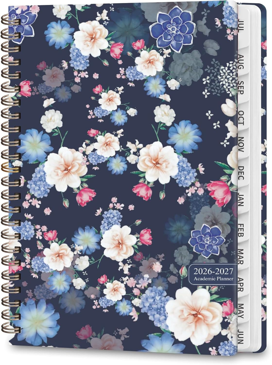 Planner 2026-2027, Weekly and Monthly Calendar Planner, JUL 2026 - JUN 2027 | A5(6.3'' x 8.5''), Hardcover, Agenda Book, Sprial Bound, Inner Pocket, Office and School Use